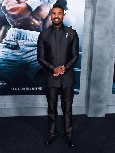 Michael B. Jordan Suits Up in Givenchy With Shiny Shoes